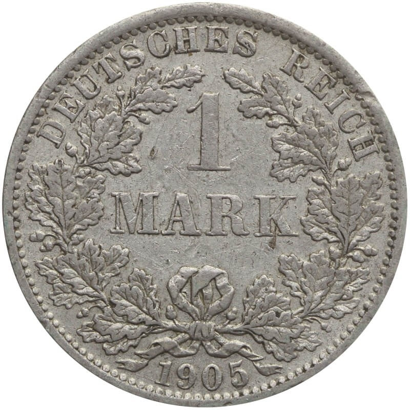 1 Marka 1905, A, stan 3, srebro