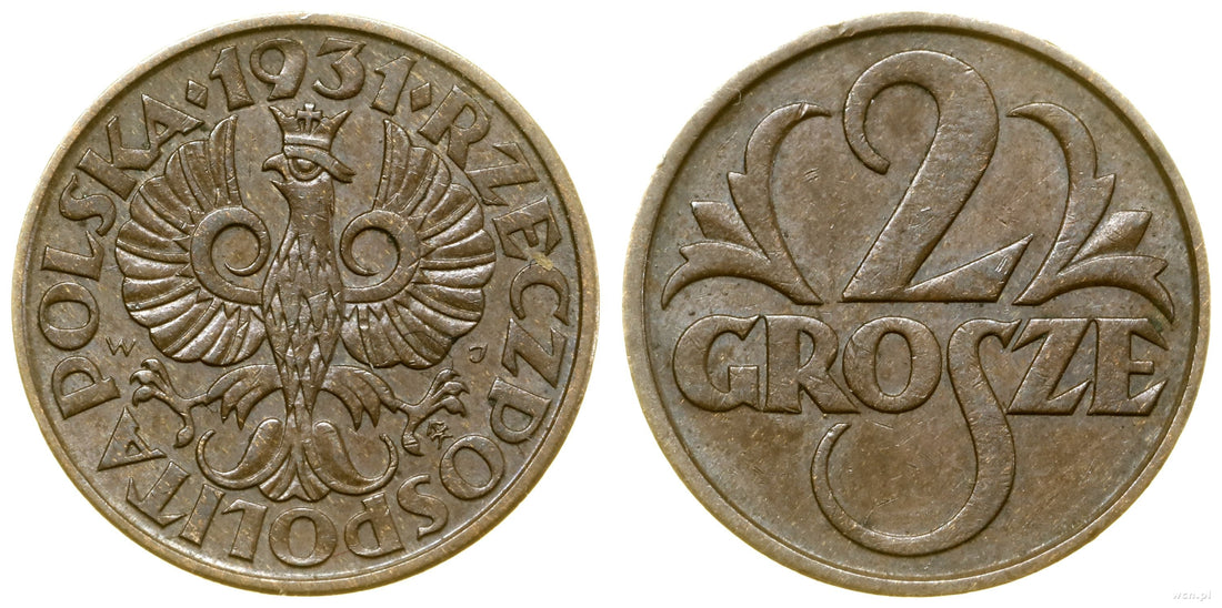 2 grosze 1931 – ostatni oddech II Rzeczypospolitej w brązie