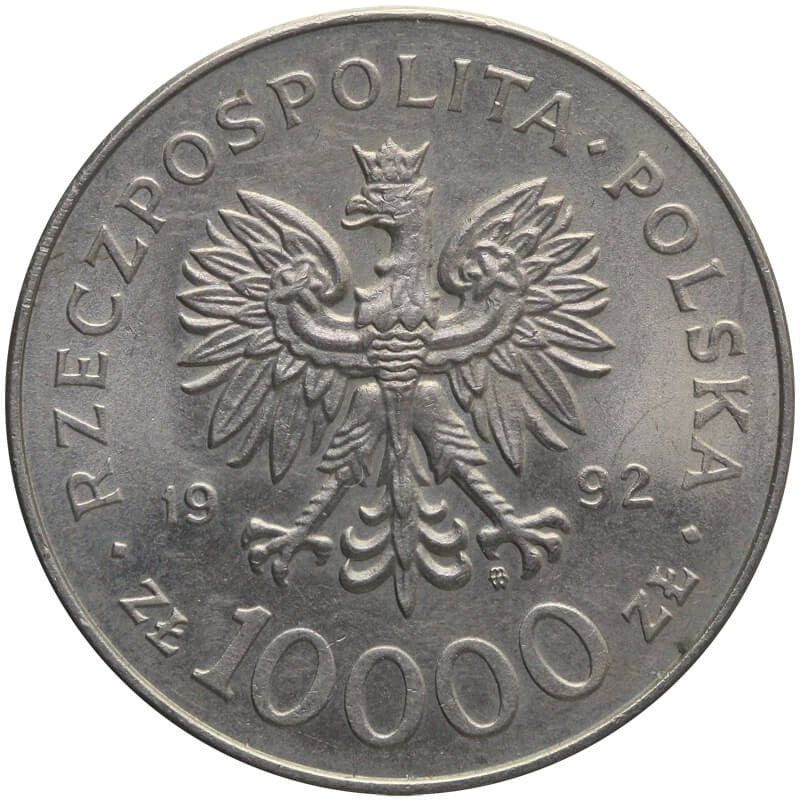 10000 zł, Władysław III Warneńczyk, 1992, piękna, wyselekcjonowana